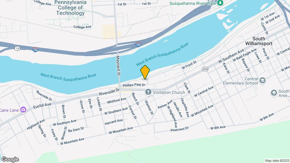 River Front South Mapa y Detalles de la Ubicación