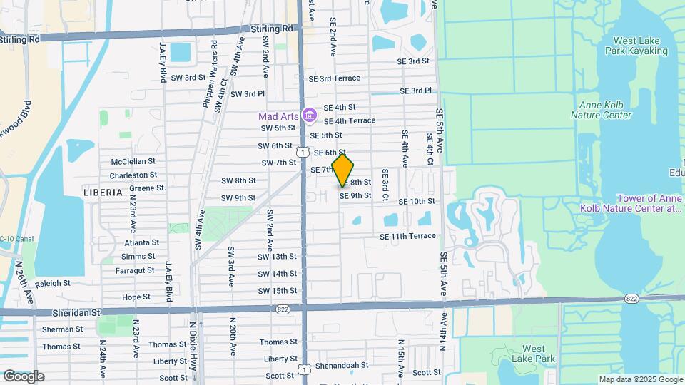 203 SE 9th St Map and Location Details
