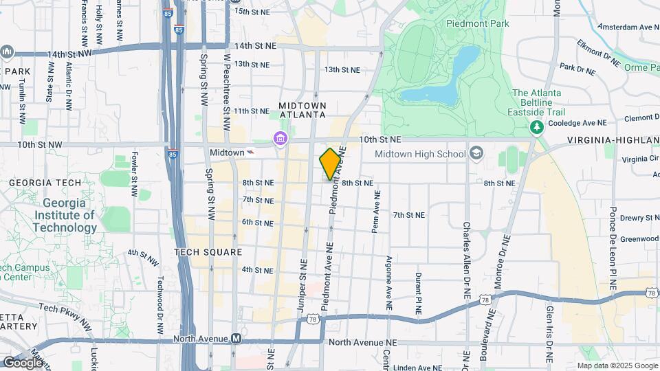 908 Piedmont Ave NE Map and Location Details