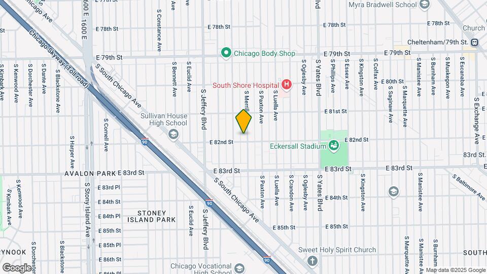 8152 S Merrill Ave Map and Location Details