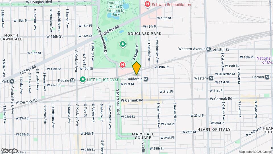 2817 W Cullerton St, Unit Basement rear Map and Location Details