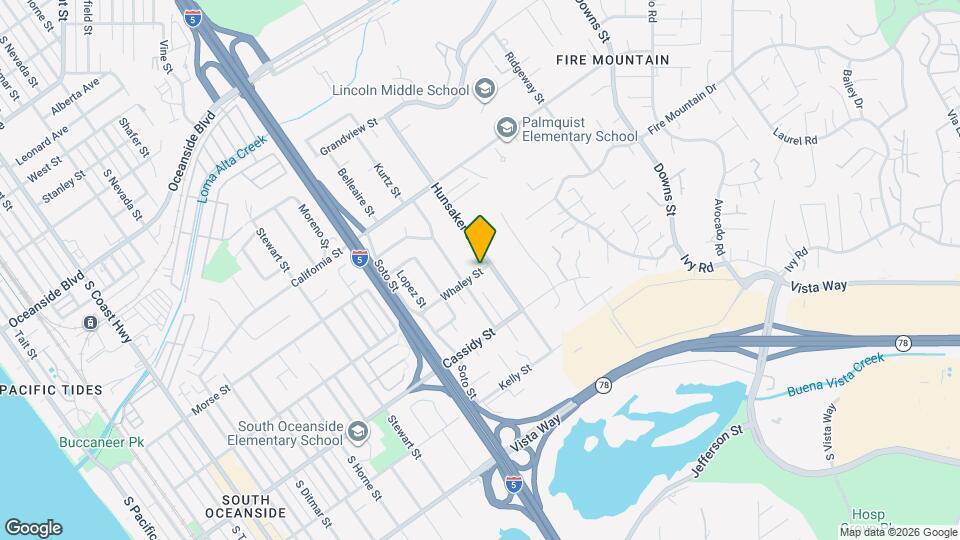 1756 Whaley St Map and Location Details