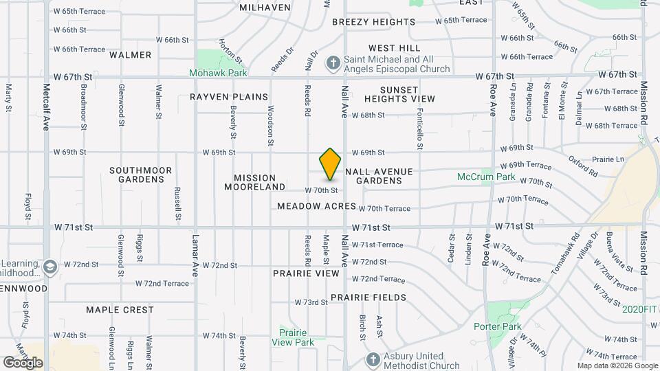 5516 W 70th St Map and Location Details