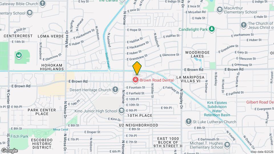 860 E Brown Rd Map and Location Details
