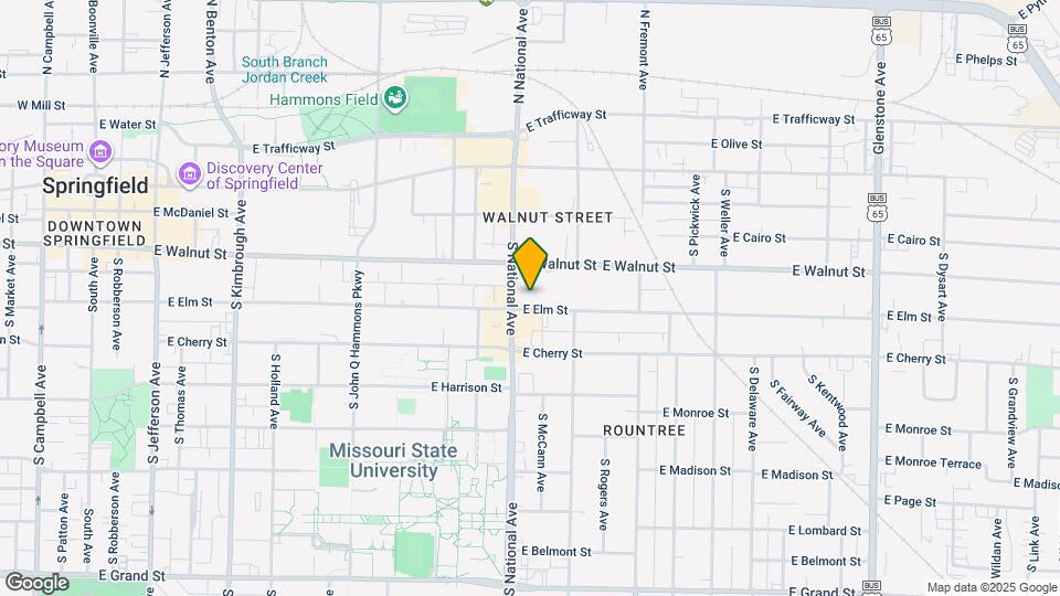 1215 E Elm St Map and Location Details