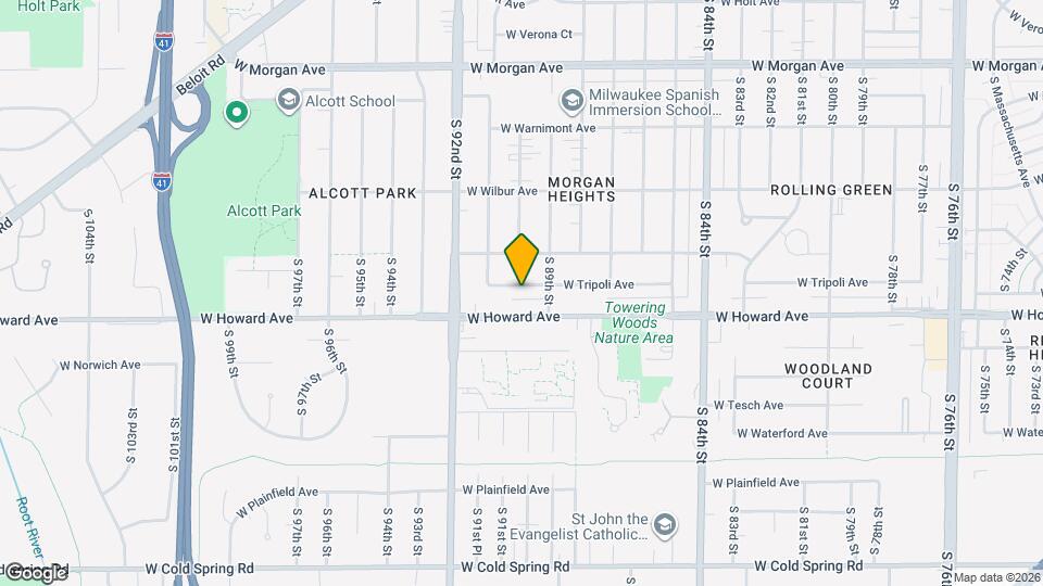 8937 W Tripoli Ave Map and Location Details
