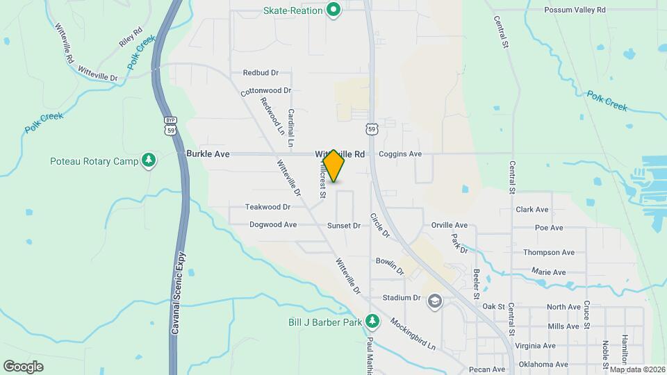 210 Crestview St Map and Location Details