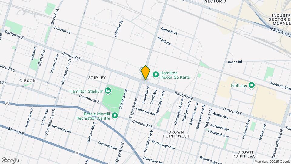 897 Barton St E Map and Location Details