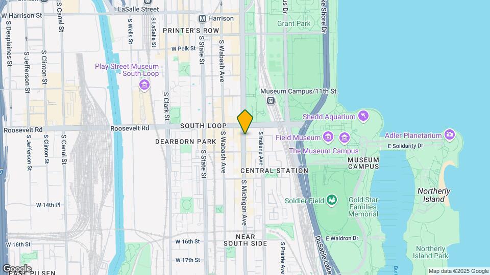 1221 S Michigan Ave Map and Location Details