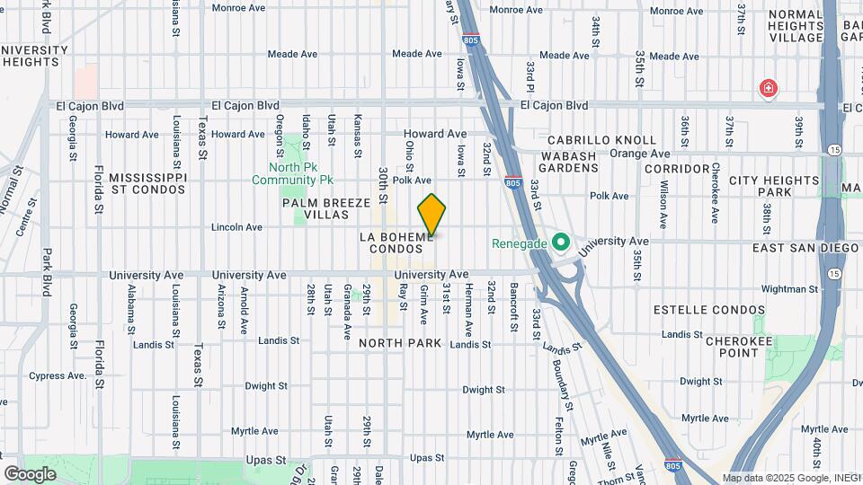 3962 Illinois St Map and Location Details