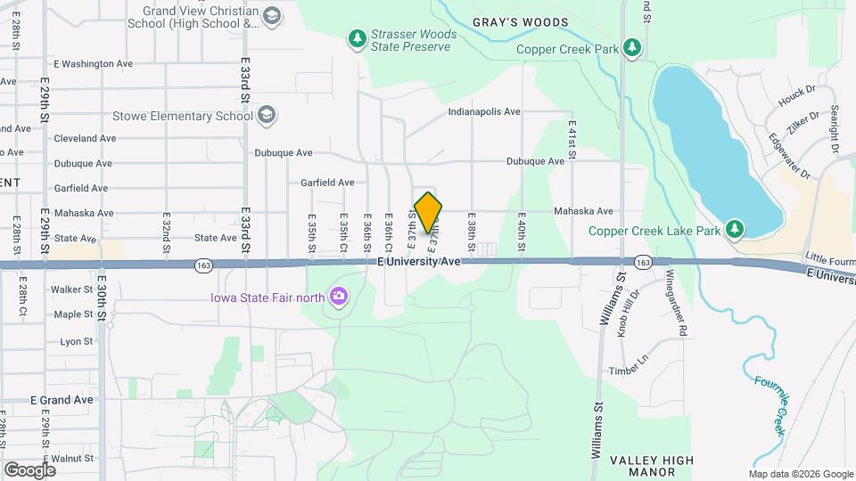 1220 E 37th Ct Map and Location Details