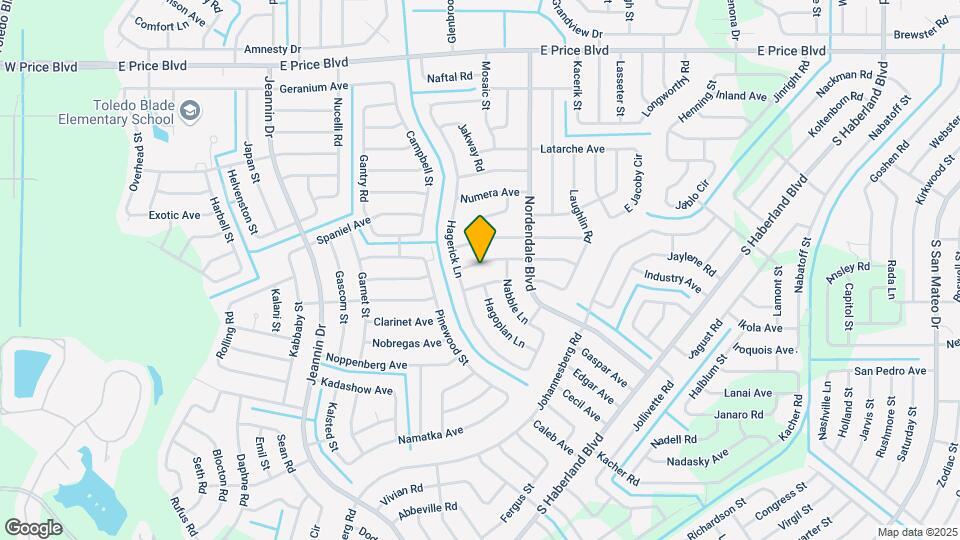 1787 Lawn Ave Map and Location Details