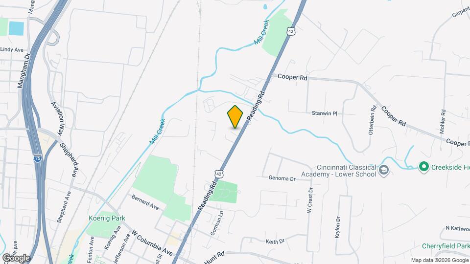 9495 Reading Rd Mapa y Detalles de la Ubicación