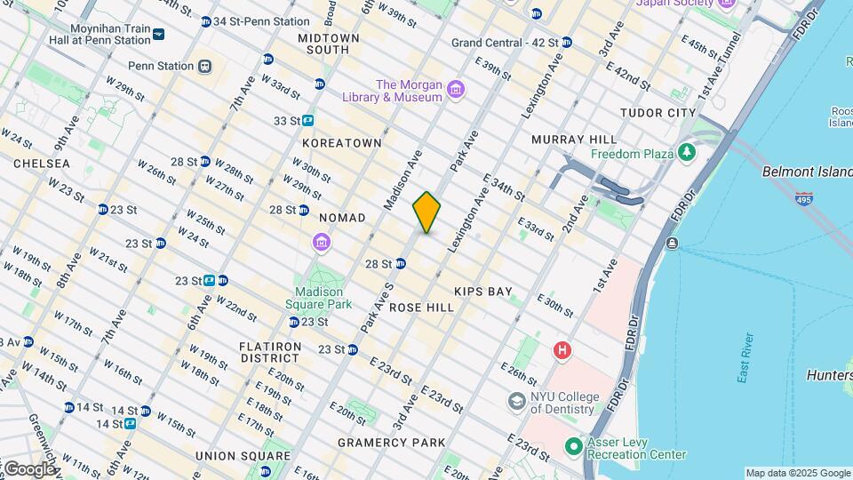 104 E 30th St Mapa y Detalles de la Ubicación
