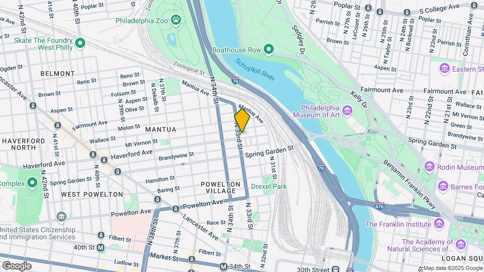 601 N 33rd St Map and Location Details
