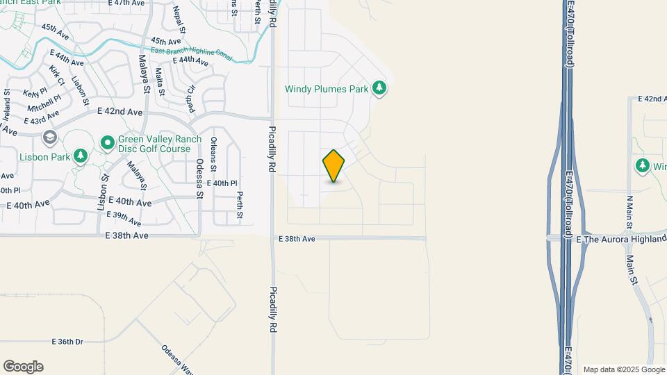 22017 E 39th Pl Map and Location Details