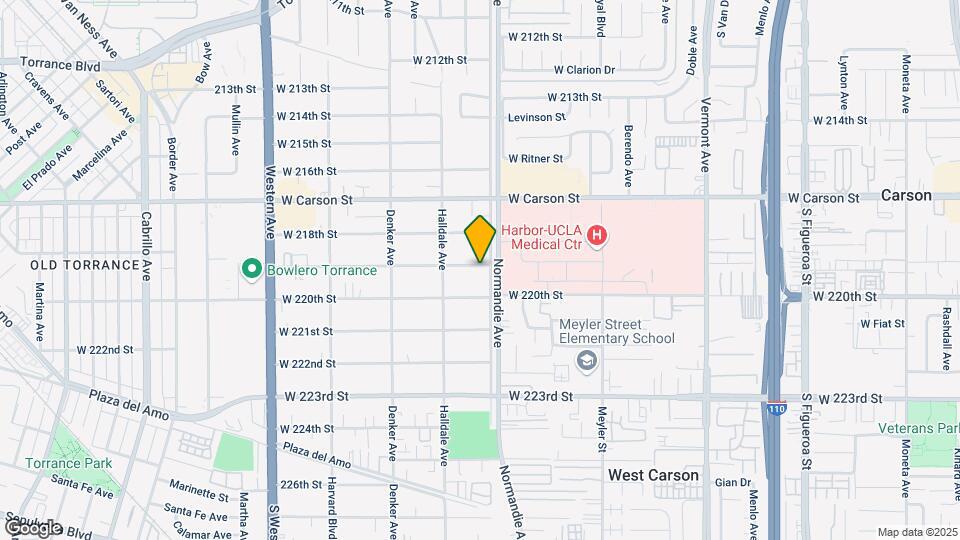 1310 W 219th St Mapa y Detalles de la Ubicación