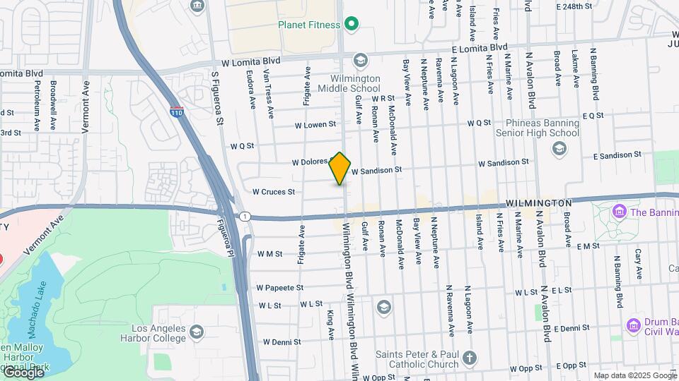 1443 N Wilmington Blvd Map and Location Details