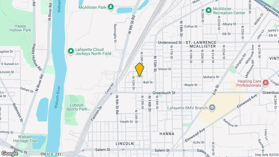 1610 N 13th St Map and Location Details