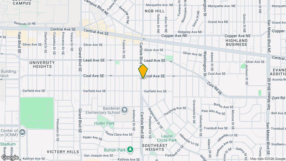 406 Carlisle Boulevard Southeast Map and Location Details
