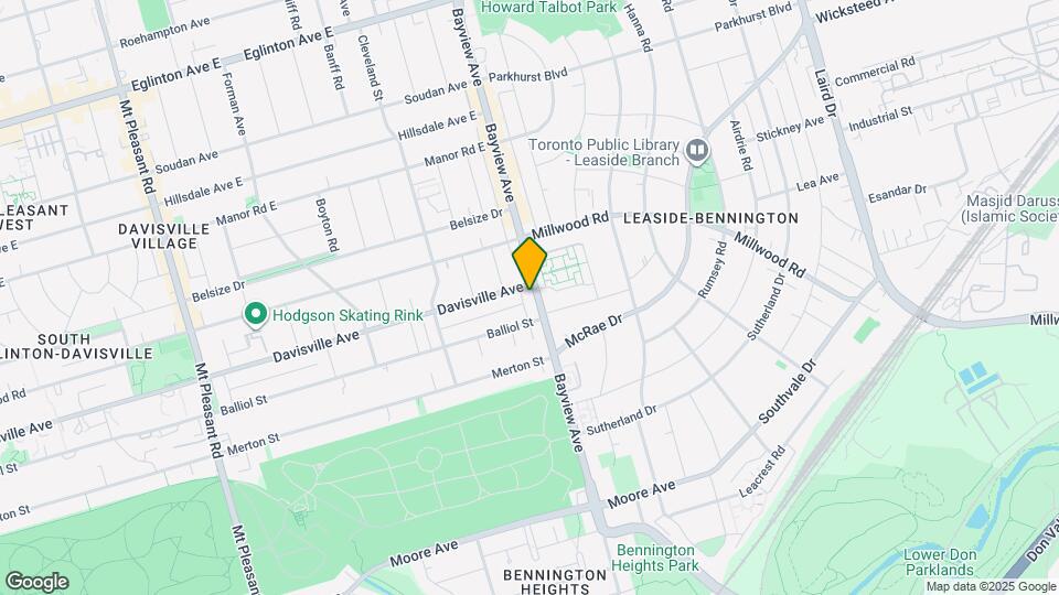 1458 Bayview Ave Map and Location Details