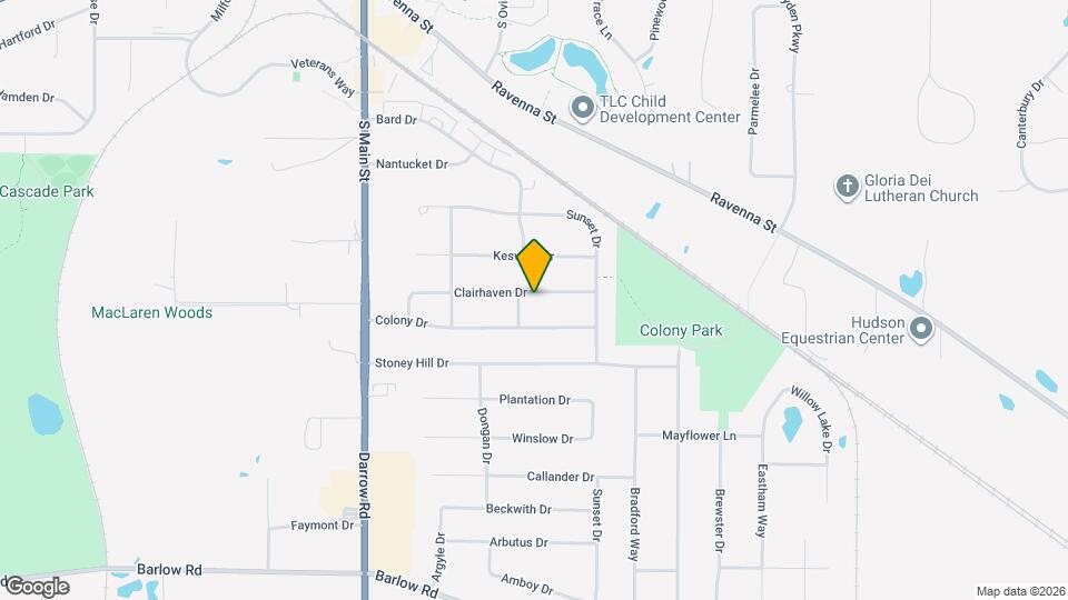 118 Clairhaven Dr Map and Location Details