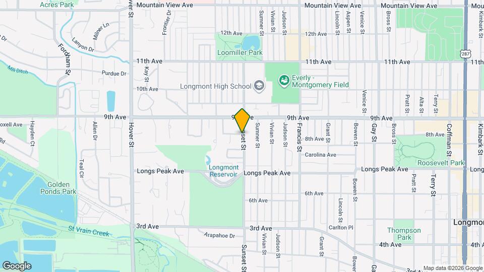 809 Sunset St Map and Location Details