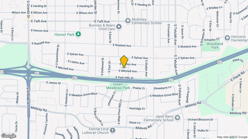 1120 E Mitchell Ave Map and Location Details