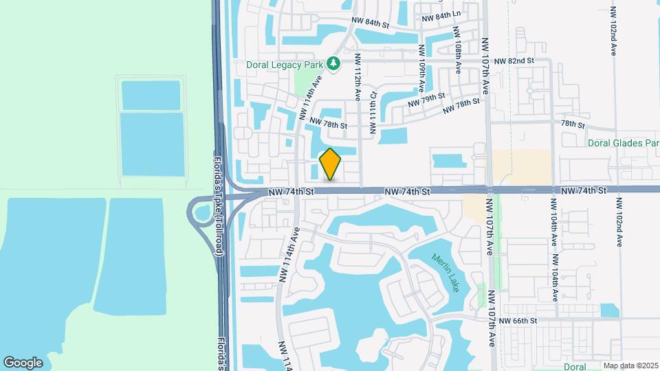 11300 NW 74th Terrace Map and Location Details