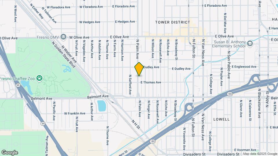 728 N Palm Ave Map and Location Details