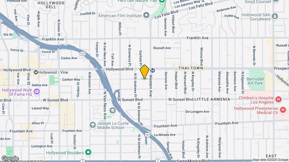 5522 Carlton Way Map and Location Details