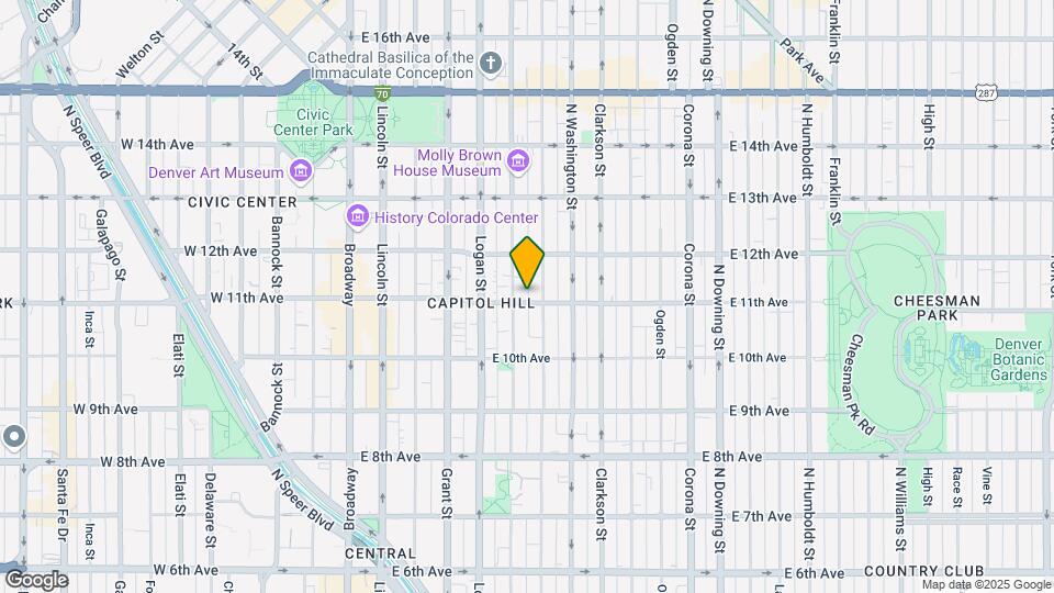 515 E 11th Ave Map and Location Details