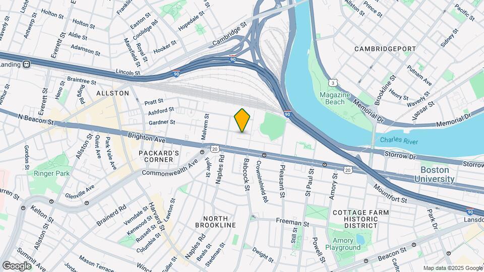 1035 Commonwealth Ave, Unit 12 Map and Location Details