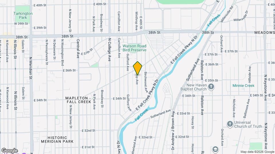 3547 Winthrop Ave Map and Location Details