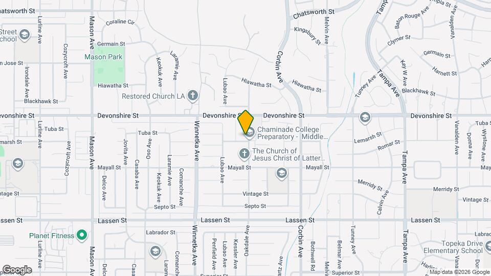 10209 Oakdale Ave Map and Location Details