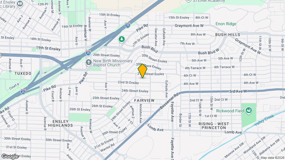 2720 23rd St Ensley Map and Location Details