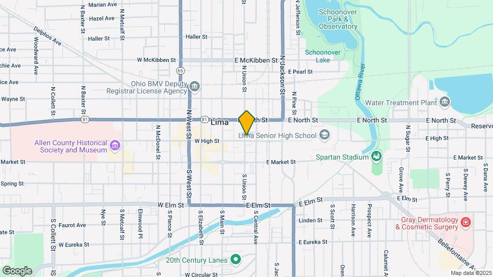 225 E High St Map and Location Details