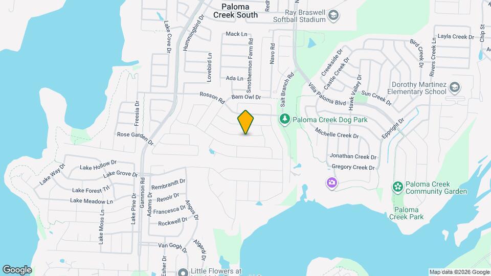 1700 Zebra Finch Dr Map and Location Details