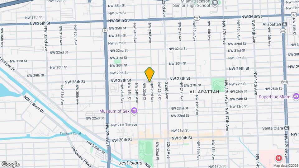 2714 NW 23rd Ave Map and Location Details