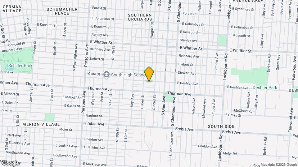 807-809-809 E Deshler Ave Map and Location Details