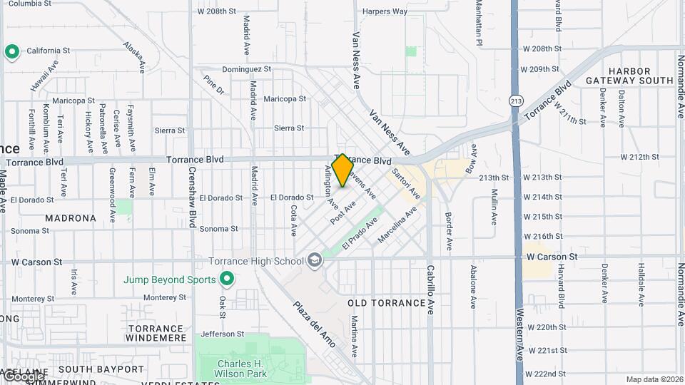 1332 Engracia Ave Map and Location Details