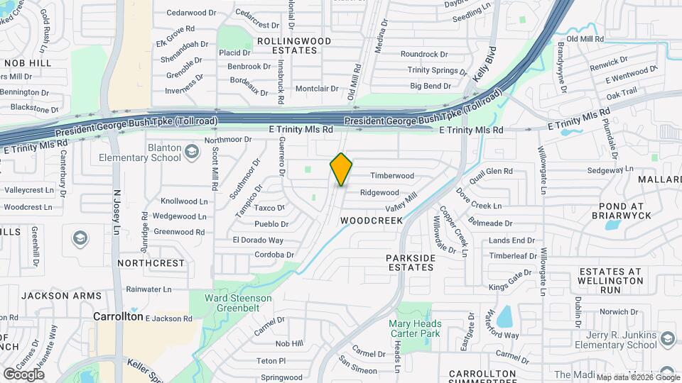 2213 Woodcreek St Map and Location Details