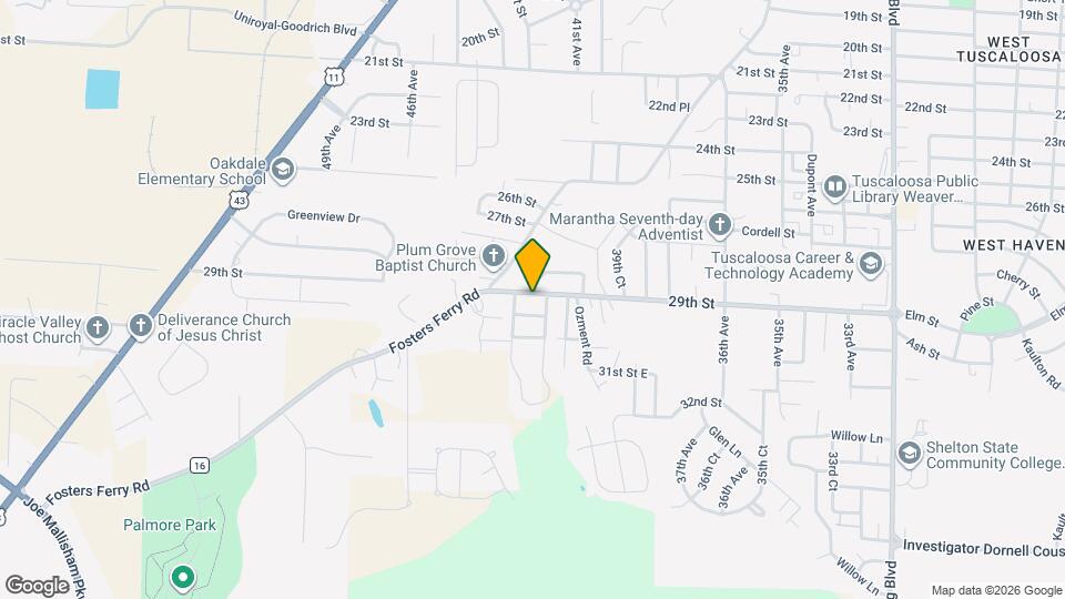 4213 29th St Map and Location Details