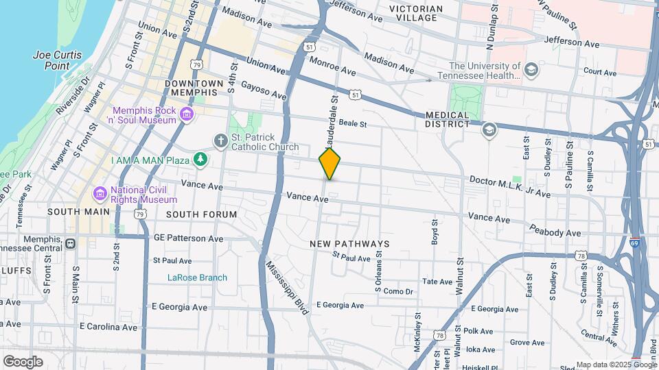 306 S Lauderdale St Map and Location Details