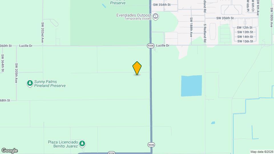 36490 SW 192nd Ave Map and Location Details