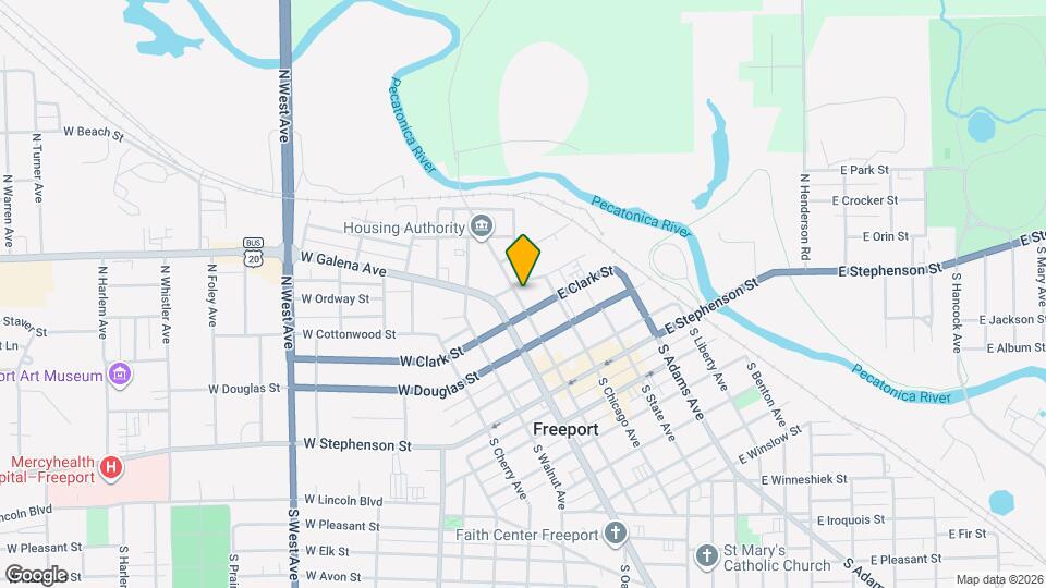 315 N Van Buren Ave Mapa y Detalles de la Ubicación
