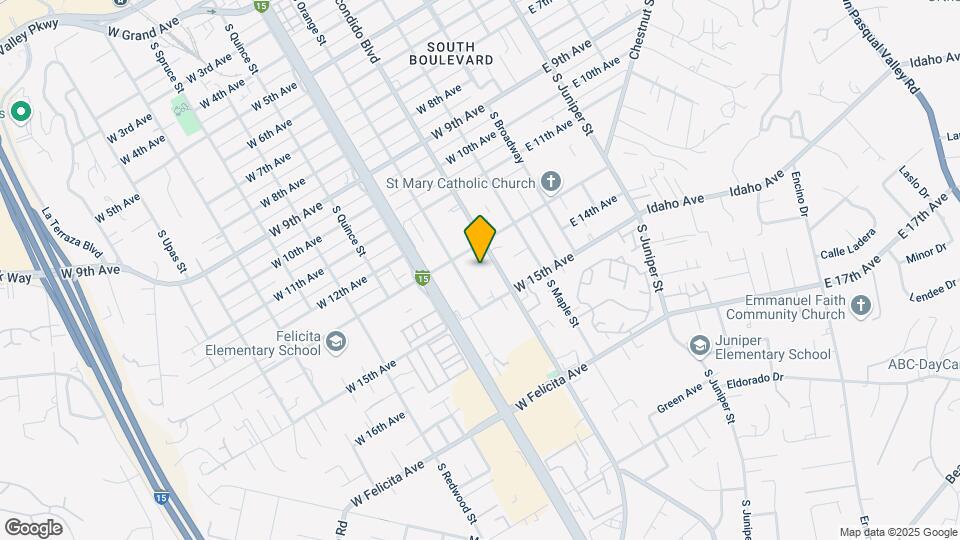 1340-1344 S Orange St Map and Location Details