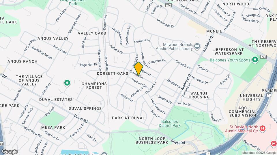 4209 Everest Ln Map and Location Details