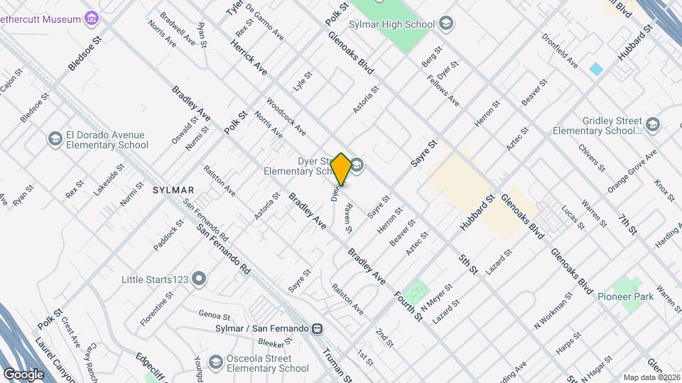 12609 Norris Ave Map and Location Details