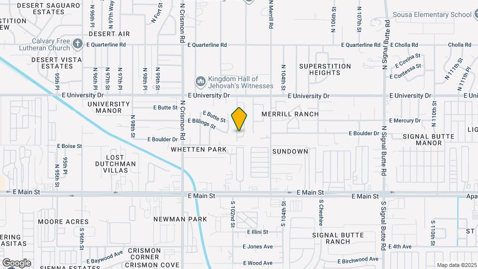 225 N Wesley Map and Location Details